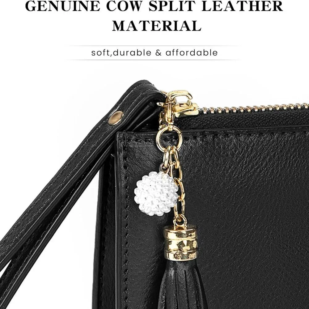 N/A leather wristlet